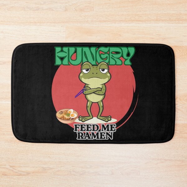 Item preview, Funny Grumpy Frog Eating Ramen, Cute Frog Meme, Kawaii Ramen Frog, Japanese Noodles, Noodle Lover designed and sold by LiotasowaFlow.