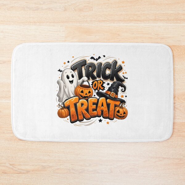 Item preview, Halloween Trick or Treat Ghost Witch Pumpkin – Spooky Halloween Graphic designed and sold by Kruti Collection.