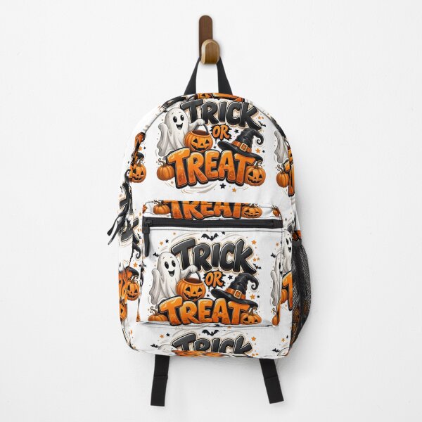 Item preview, Halloween Trick or Treat Ghost Witch Pumpkin – Spooky Halloween Graphic designed and sold by Kruti Collection.