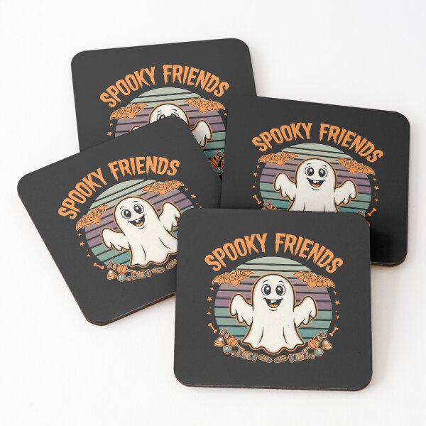Item preview, Spooky Friends Cute Ghost Halloween Retro Vintage  designed and sold by dragonbol023.