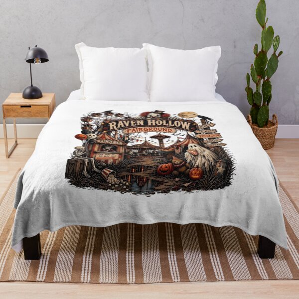 Item preview, Raven Hollow Fairground Haunted Carnival Halloween designed and sold by Pet Designs.