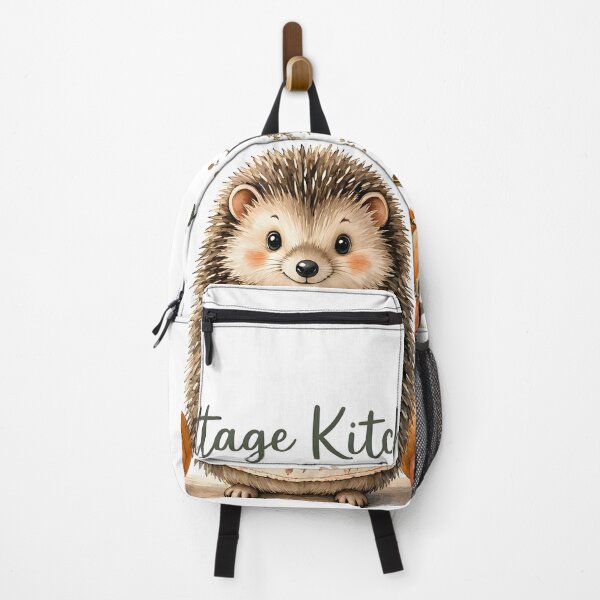 Item preview, Cute Hedgehog Home Baking with Autumn Pumpkins designed and sold by CraftyValley.