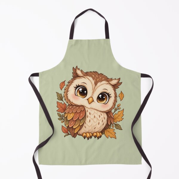 Item preview, Cute Autumn Owl – Kawaii Fall Woodland Owl designed and sold by HO•Designs.