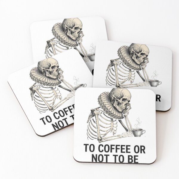 Item preview, Skeleton Hamlet Funny Dark Academia Coffee designed and sold by Tininai.