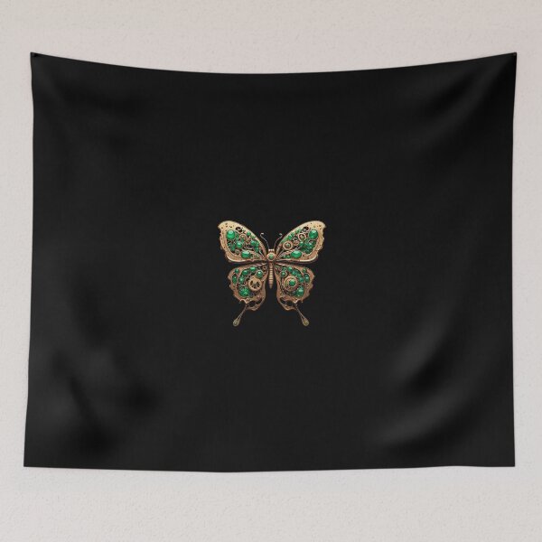 Item preview, Mechanical Butterfly in Gold and Emerald designed and sold by simoshou.