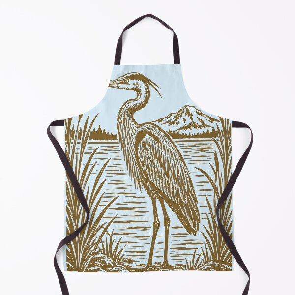Item preview, Great Blue Heron River Vintage Nature Birdwatching   designed and sold by Y-Vibes.