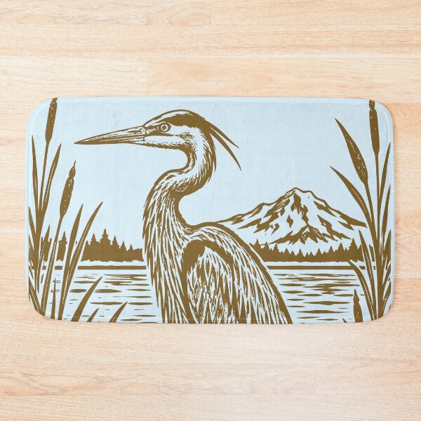 Item preview, Great Blue Heron River Vintage Nature Birdwatching   designed and sold by Y-Vibes.