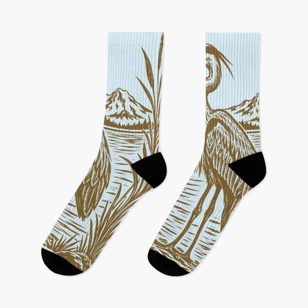 Item preview, Great Blue Heron River Vintage Nature Birdwatching designed and sold by Y-Vibes.