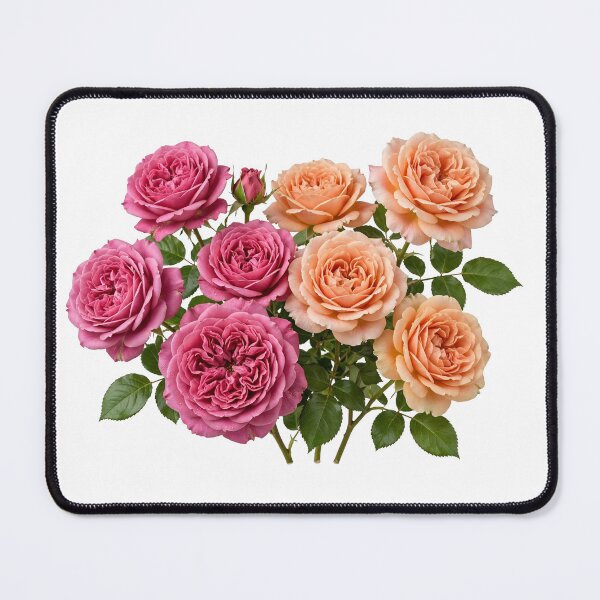 Item preview, Pink & Apricot English Roses designed and sold by plushyTamer.