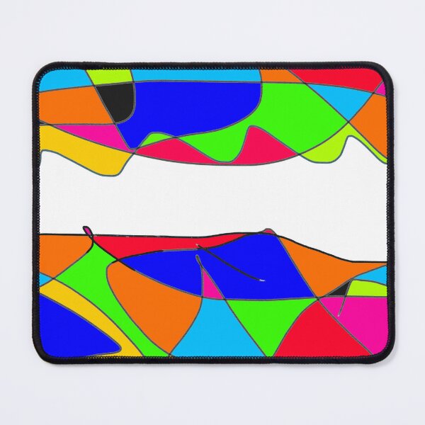 Item preview, Neon Abstract Scribble No. 4 - Bold Colour Block Line Art designed and sold by iampaulmorris.