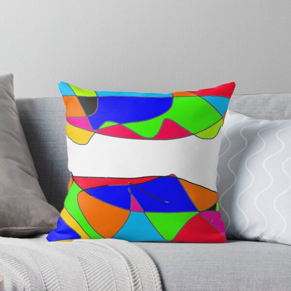 Item preview, Neon Abstract Scribble No. 4 - Bold Colour Block Line Art designed and sold by iampaulmorris.
