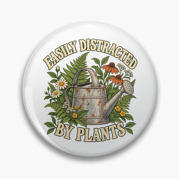 Item preview, Easily Distracted by Plants Vintage Gardener designed and sold by urbinet.