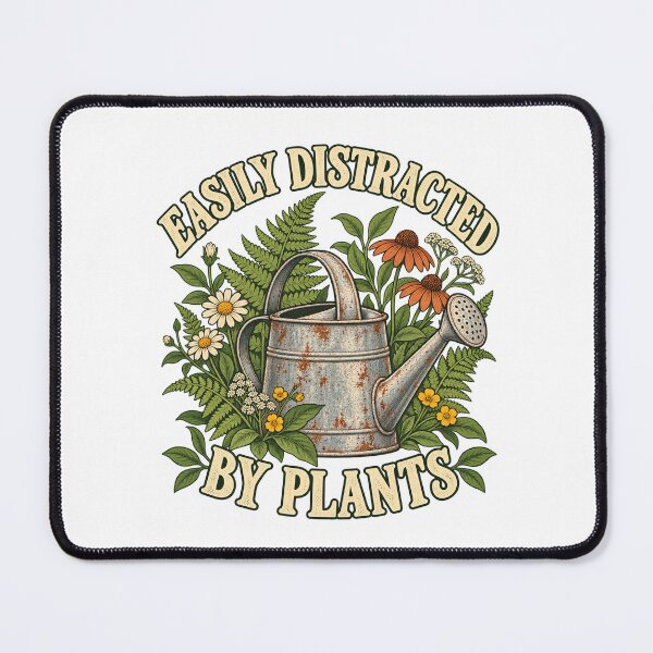 Item preview, Easily Distracted by Plants Vintage Gardener designed and sold by urbinet.