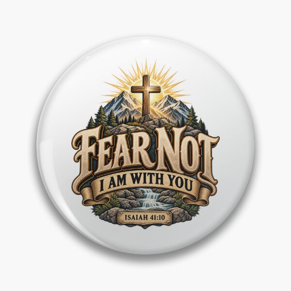 Item preview, Fear Not I Am With You – Isaiah 41:10 Christian Faith designed and sold by FaithArt777.