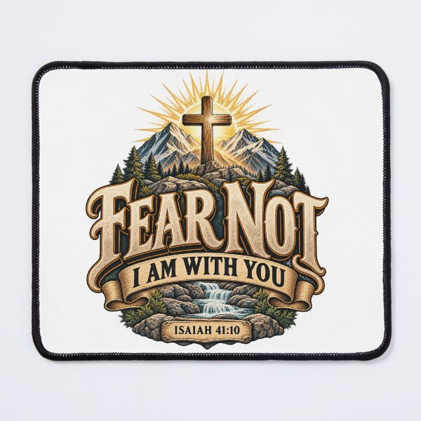 Item preview, Fear Not I Am With You – Isaiah 41:10 Christian Faith designed and sold by FaithArt777.