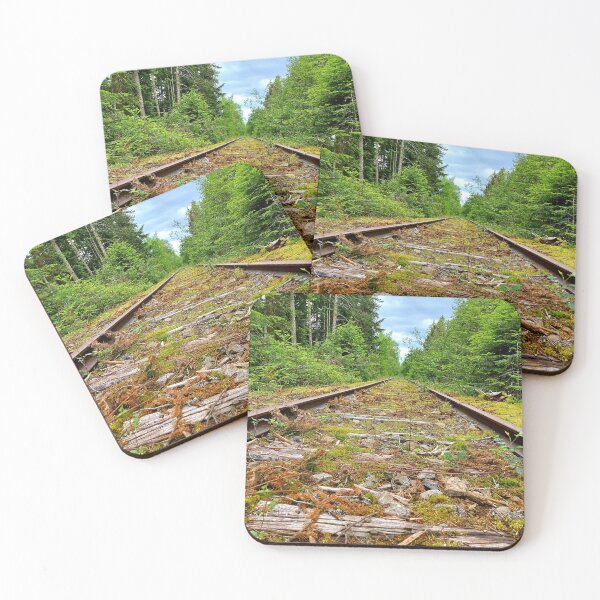 Item preview, Nature Reclaiming Overgrow forest Railroad Tracks designed and sold by ObjectAndNature.
