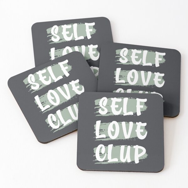 Item preview, Self Love Club Vintage Distressed Block Typography designed and sold by EchoPrint Co..