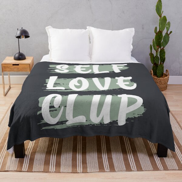 Item preview, Self Love Club Vintage Distressed Block Typography designed and sold by EchoPrint Co..