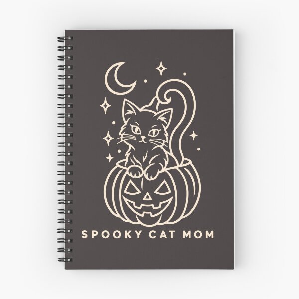 Item preview, Spooky Cat Mom T-Shirt | Black Cat Pumpkin Line Art Design | Cute Halloween Cat Lover Tee designed and sold by ElegantPeople.