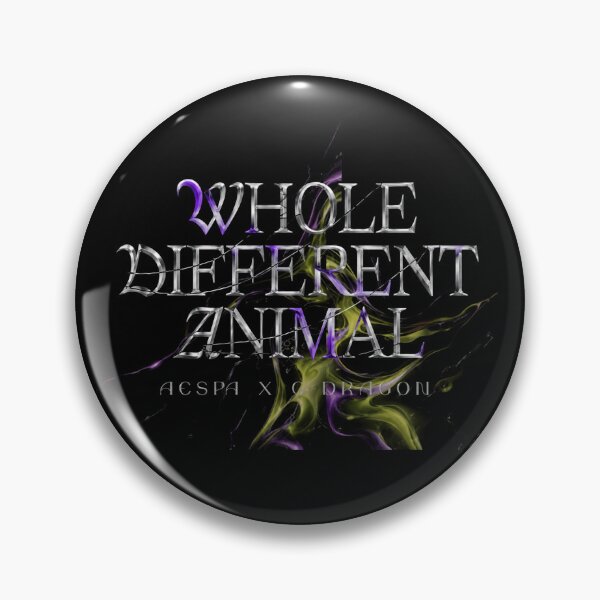 Item preview, Whole Different Animal Logo – Aespa Dark Fan Art Design designed and sold by Noova Studio.