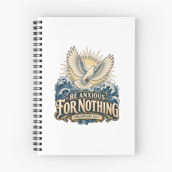 Item preview, Be Anxious for Nothing – Philippians 4:6–7 Christian Faith designed and sold by FaithArt777.