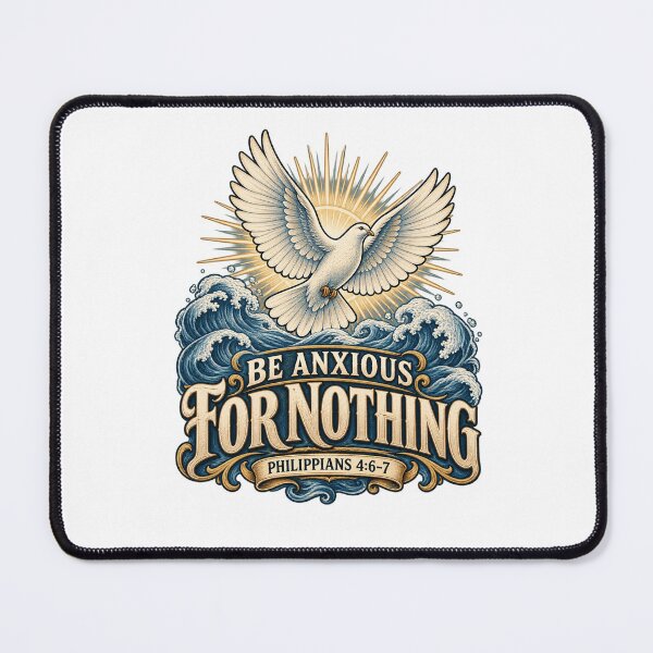 Item preview, Be Anxious for Nothing – Philippians 4:6–7 Christian Faith designed and sold by FaithArt777.
