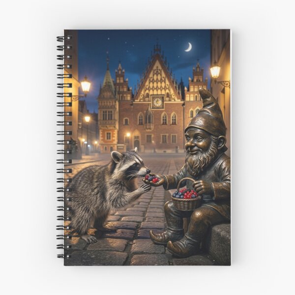 Item preview, Raccoon Gnome Art Print – Raccoon Lover Gift, Poland Travel Decor designed and sold by Purrfecta.