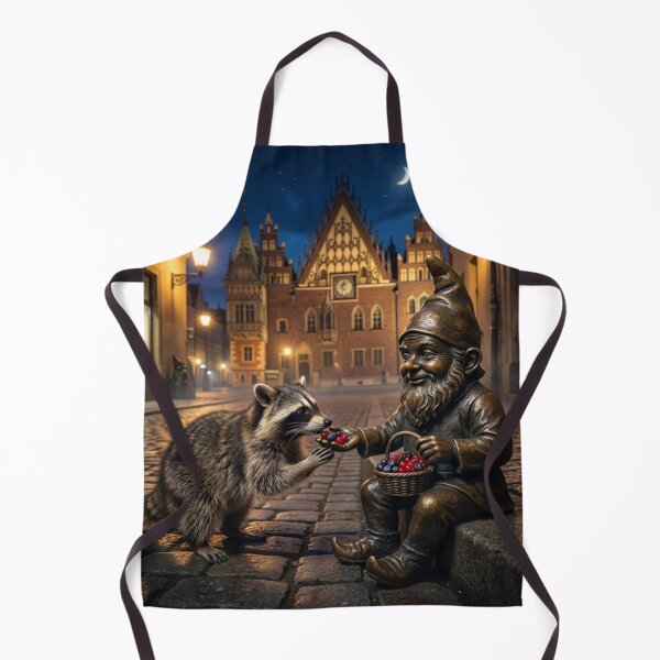 Item preview, Raccoon Gnome Art Print – Raccoon Lover Gift, Poland Travel Decor designed and sold by Purrfecta.