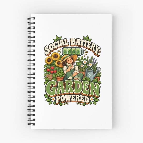 Item preview, Social Battery Garden Powered – Funny Gardener designed and sold by FaithArt777.