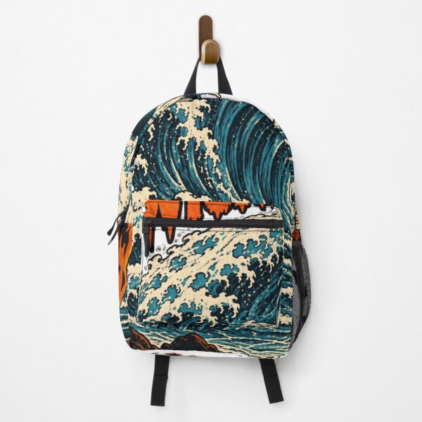 Item preview, Wicked Waves – Haunted Skull Surf Halloween designed and sold by mnkyride.