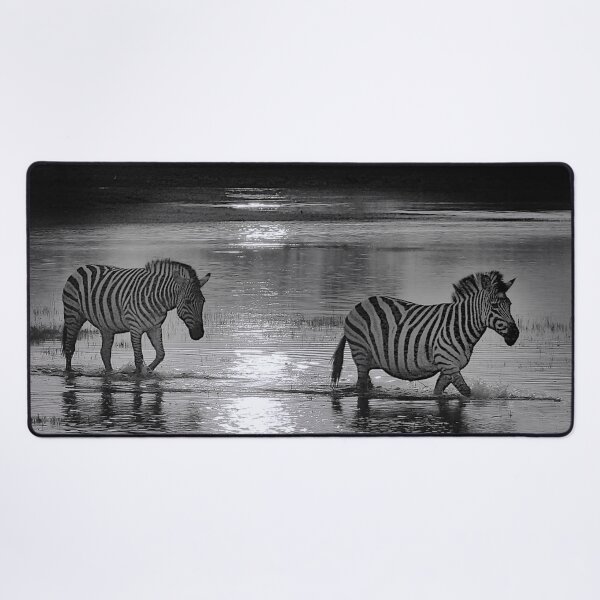 Item preview, A Zebra Sunset in Black and White, Portrait designed and sold by Kay Brewer.