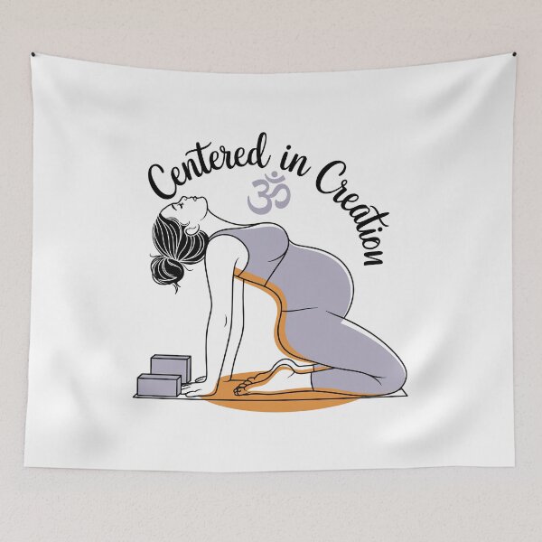 Item preview, Centered In Creation Orange Camel Pose Yoga designed and sold by 108stillness.