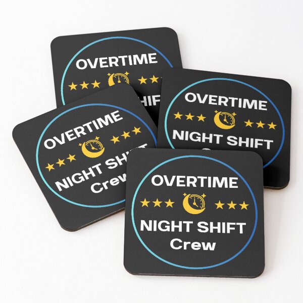 Item preview, Overtime Work Badge Gift for Team Coworkers designed and sold by HypercareClub.