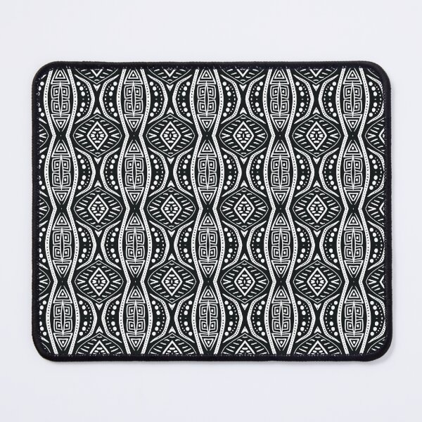 Item preview, Black White Polynesian Tahitian Style Pattern designed and sold by SeaChangeDesign.