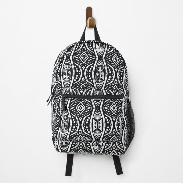 Item preview, Black White Polynesian Tahitian Style Pattern designed and sold by SeaChangeDesign.