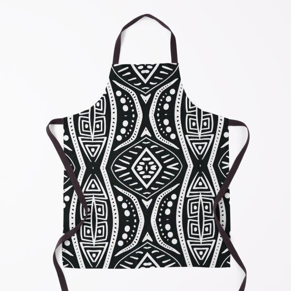 Item preview, Black White Polynesian Tahitian Style Pattern designed and sold by SeaChangeDesign.