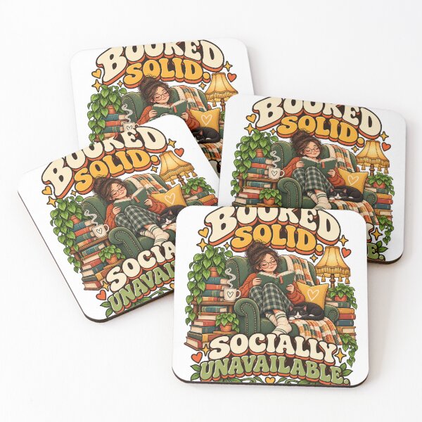 Item preview, Booked Solid Socially Unavailable – Funny Introvert Book Lover designed and sold by FaithArt777.