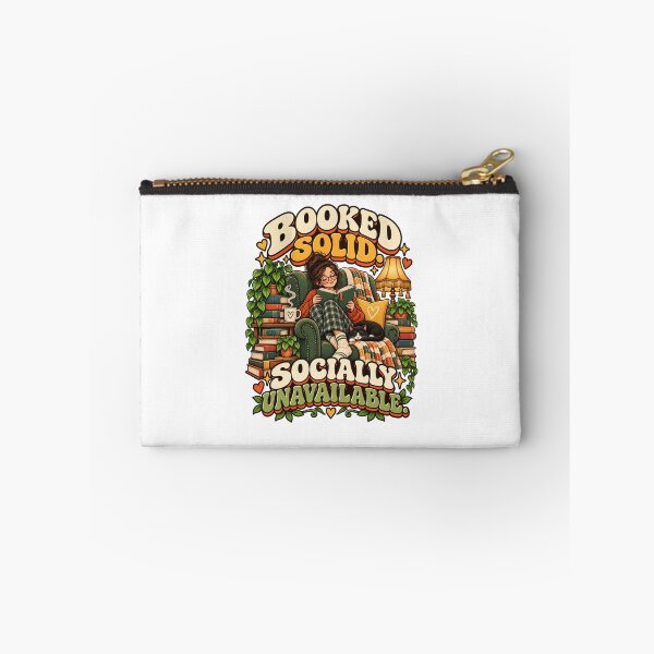 Item preview, Booked Solid Socially Unavailable – Funny Introvert Book Lover designed and sold by FaithArt777.