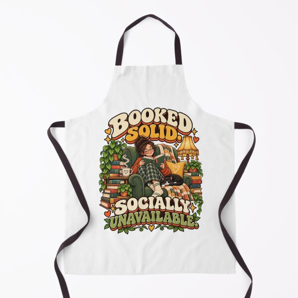 Item preview, Booked Solid Socially Unavailable – Funny Introvert Book Lover designed and sold by FaithArt777.