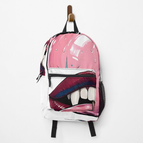 Item preview, Vampire Lips Biting Pink Poison Apple designed and sold by CraftyValley.