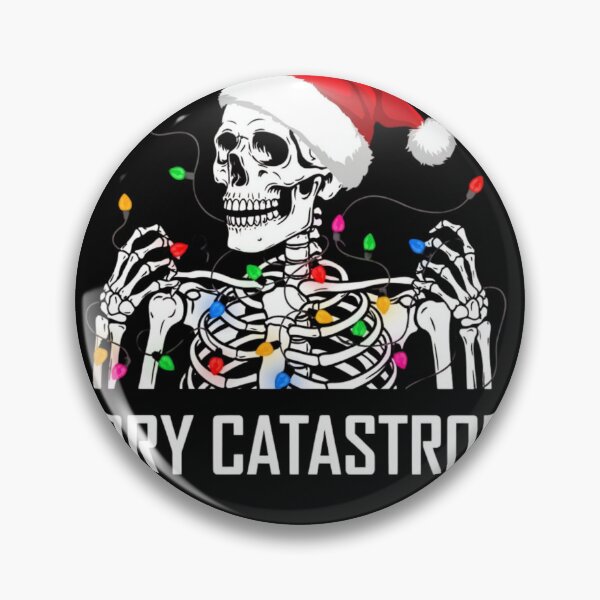 Item preview, Gothic Christmas Skeleton Merry Catastrophe - Alternative Xmas designed and sold by wyzin39.