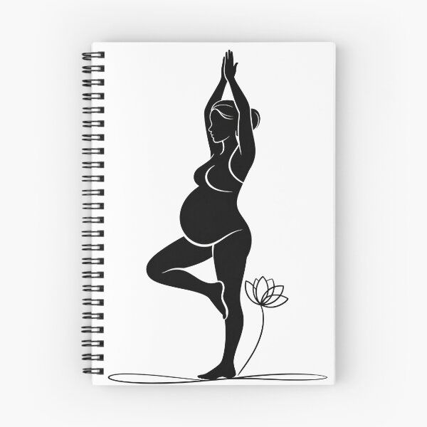 Item preview, Tree Pose Silhouette Lotus Prenatal Yoga designed and sold by 108stillness.
