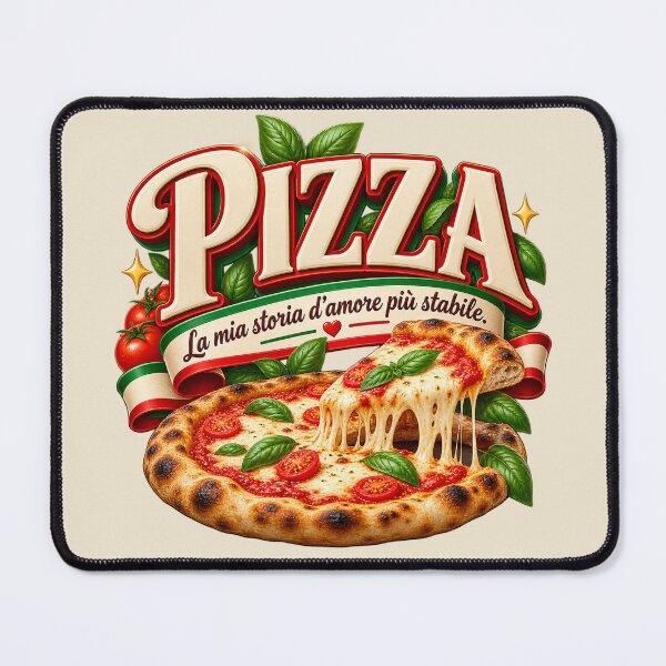 Item preview, Pizza My Most Stable Love Story - Funny Vintage Italian Design designed and sold by MetaModel Editions.