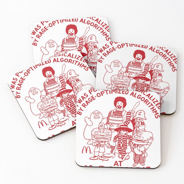 Item preview, Politically Radicalized by Rage Optimized Algorithms McDonald’s Parody designed and sold by happy.fishwater.