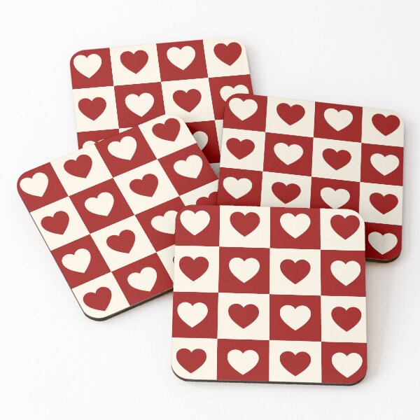 Item preview, Checkerboard Heart Seamless Pattern designed and sold by jianina-alondra.
