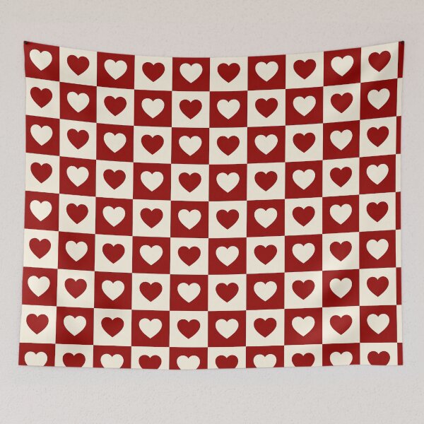 Item preview, Checkerboard Heart Seamless Pattern designed and sold by jianina-alondra.