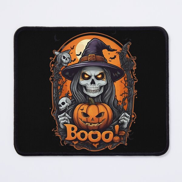 Item preview, Halloween Witch Skeleton Pumpkin Boo – Spooky Vintage Halloween Design designed and sold by Kruti Collection.