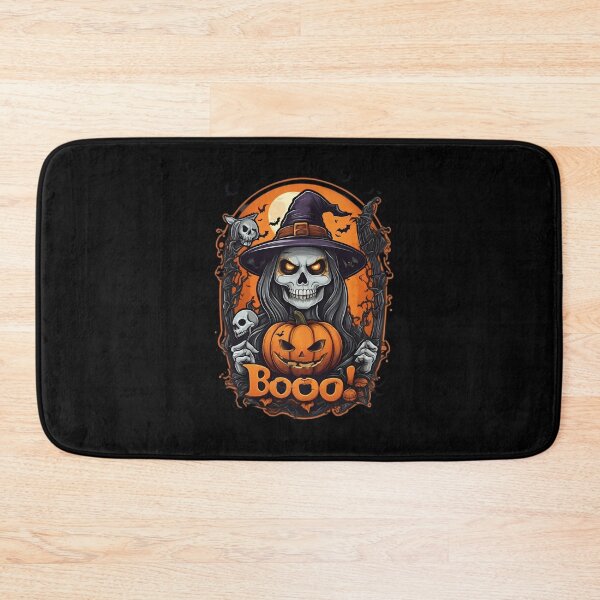 Item preview, Halloween Witch Skeleton Pumpkin Boo – Spooky Vintage Halloween Design designed and sold by Kruti Collection.