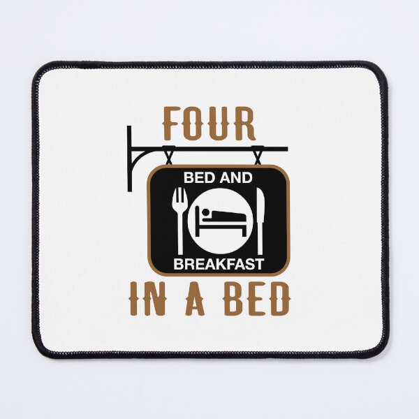 Item preview, “Four In A Bed” Hanging Sign (on White) designed and sold by PawsitiveMum3.