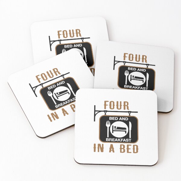 Item preview, “Four In A Bed” Hanging Sign (on White) designed and sold by PawsitiveMum3.